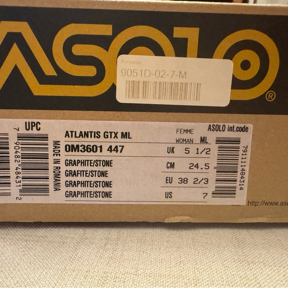 Asolo Women’s Gray and Red Hiking Boots - Picture 3 of 4